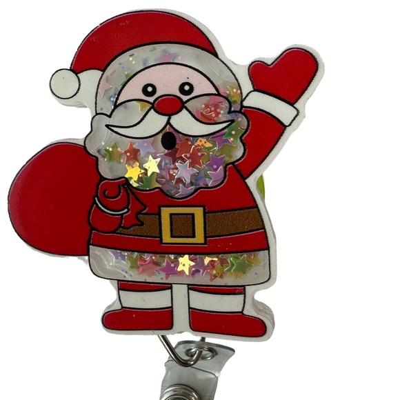 Holiday Badge Reels Set of 3 Christmas ID tag Holders Gift Set - Picture 8 of 12